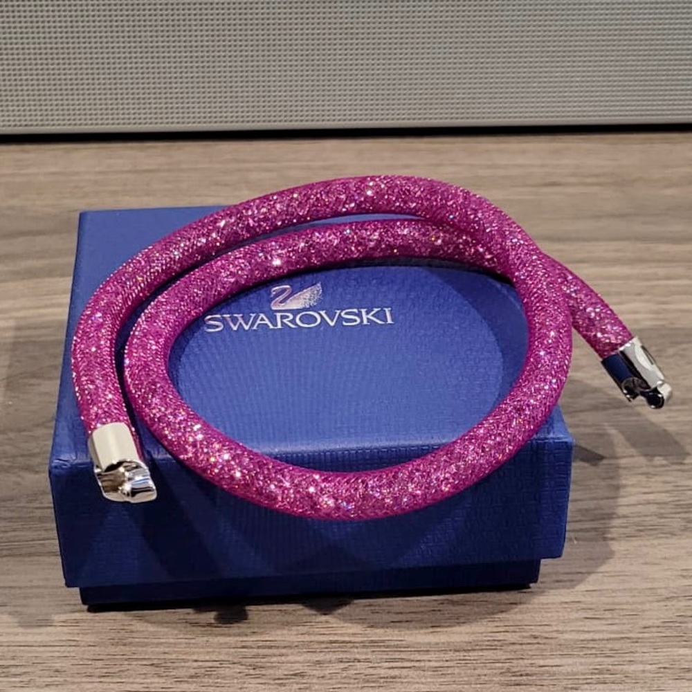 NIB Swarovski Stardust Bracelet  - in bright purple (40CM) LIMITED EDITION